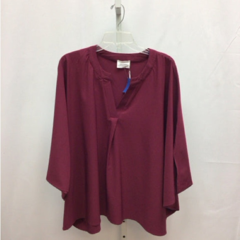 Andree 3/4 sleeve v-neck poncho